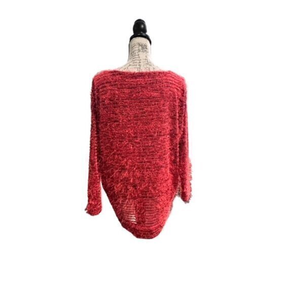 Jones‎ New York PINK Mohair Fuzzy Pull Over Sweater Size Medium Long Sleeve Soft - Picture 9 of 14